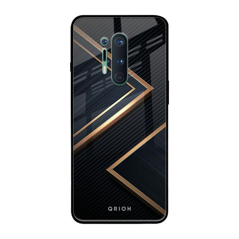 Sleek Golden & Navy Glossy Case for OnePlus 8 Pro