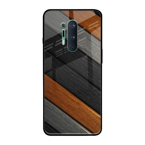 Tri Color Wood Glossy Case for OnePlus 8 Pro