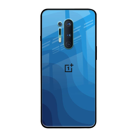 Blue Wave Abstract Glossy Case for OnePlus 8 Pro
