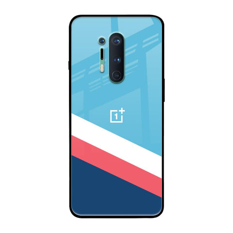 Pink & White Stripes Glossy Case For OnePlus 8 Pro