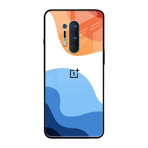 Wavy Color Pattern Glossy Case for OnePlus 8 Pro