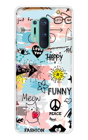 Happy Doodle Soft Cover for OnePlus 8 Pro