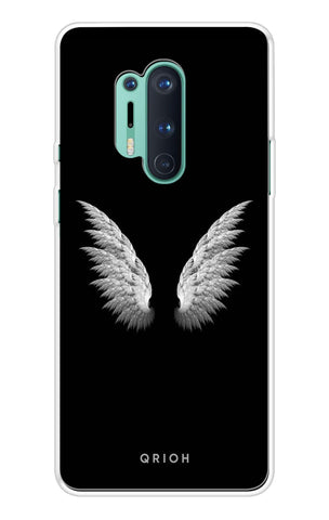 White Angel Wings Soft Cover for OnePlus 8 Pro