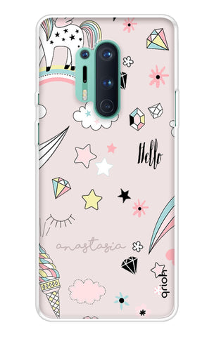 Unicorn Doodle Soft Cover For OnePlus 8 Pro