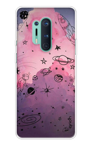 Space Doodles Art Soft Cover For OnePlus 8 Pro