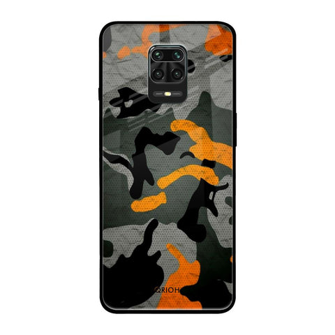 Camouflage Orange Glossy Case For Redmi Note 9 Pro Max