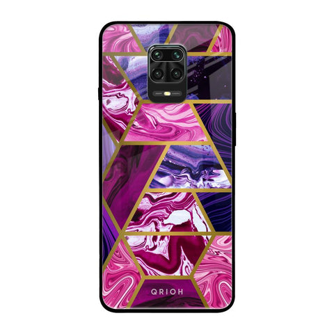 Electroplated Geometric Marble Glossy Case for Redmi Note 9 Pro Max
