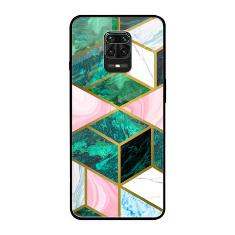 Seamless Green Marble Glossy Case for Redmi Note 9 Pro Max