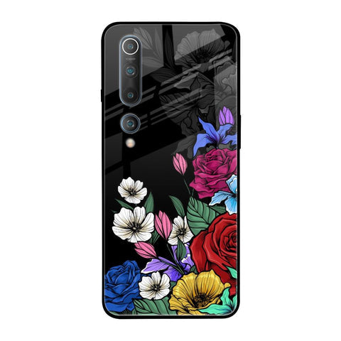 Rose Flower Bunch Art Glossy Case for Xiaomi Mi 10