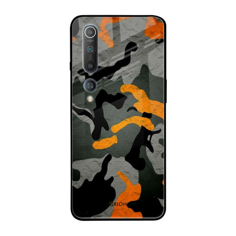 Camouflage Orange Glossy Case For Xiaomi Mi 10