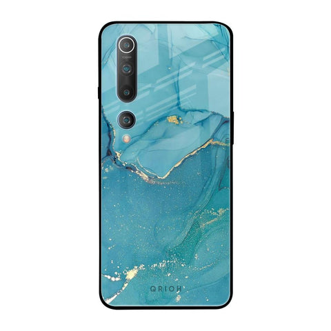 Blue Golden Glitter Glossy Case for Xiaomi Mi 10
