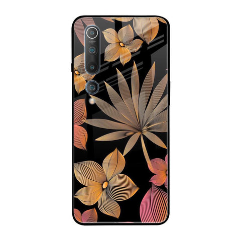 Lines Pattern Flowers Glossy Case for Xiaomi Mi 10