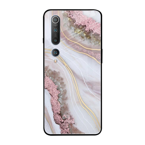 Pink & Gold Gllitter Marble Glossy Case for Xiaomi Mi 10 Pro