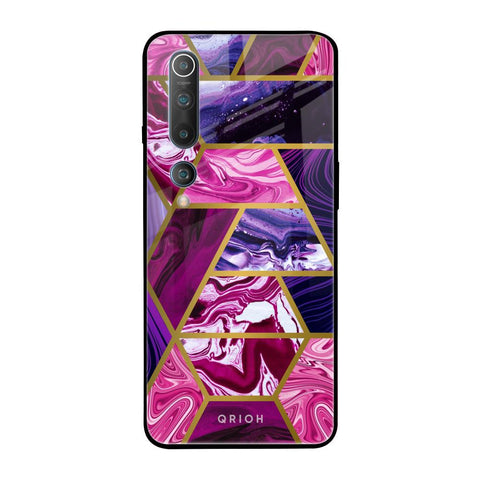 Electroplated Geometric Marble Glossy Case for Xiaomi Mi 10 Pro