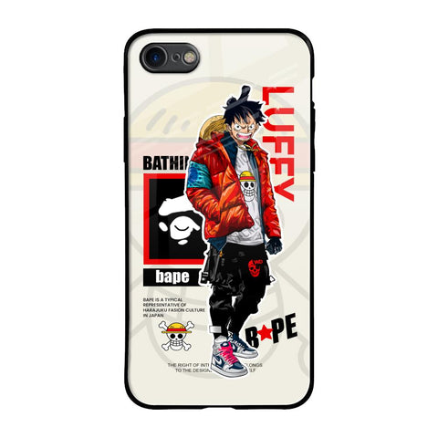 Bape Luffy Glossy Case for iPhone SE 2020