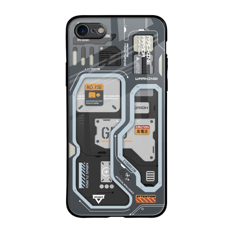 Retro Futuristic Glossy Case for iPhone SE 2020