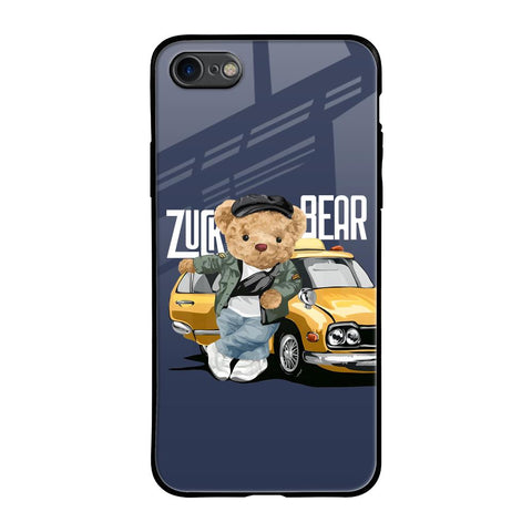 Adventurous Bear Glossy Case for iPhone SE 2020