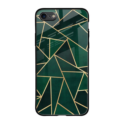 Abstract Green Glossy Case For iPhone SE 2020