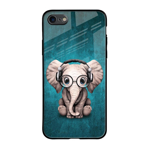 Adorable Baby Elephant Glossy Case For iPhone SE 2020
