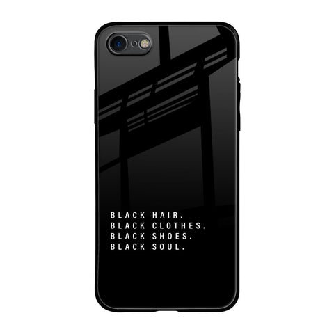 Black Soul Glossy Case for iPhone SE 2020