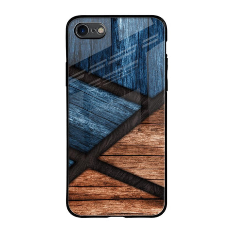 Wooden Tiles Glossy Case for iPhone SE 2020