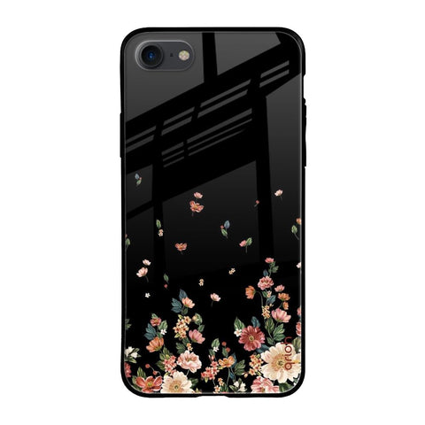 Floating Floral Print Glossy Case for Apple iPhone SE 2020