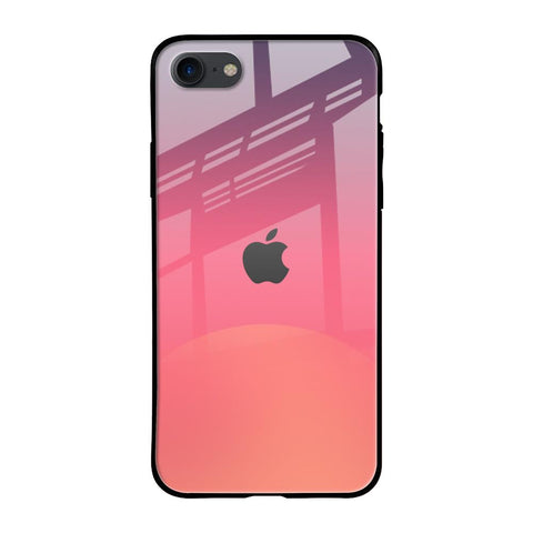 Sunset Orange Glossy Case for iPhone SE 2020