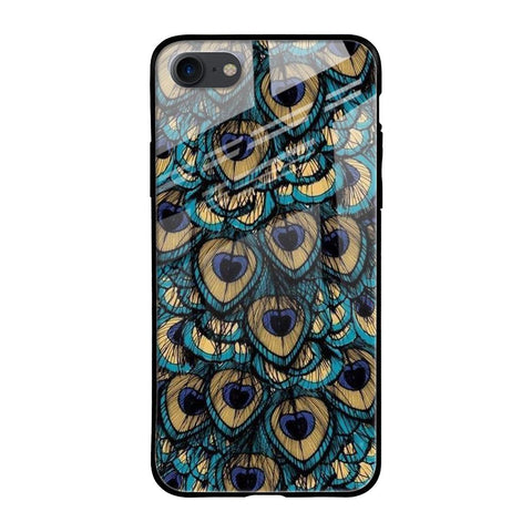 Peacock Feathers Glossy case for iPhone SE 2020