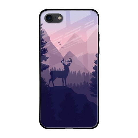 Deer In Night Glossy Case For iPhone SE 2020