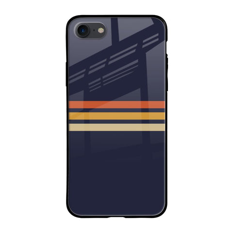 Tricolor Stripes Glossy Case For iPhone SE 2020