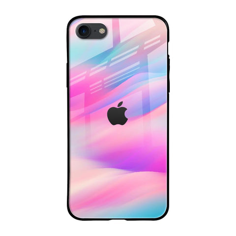 Colorful Waves Glossy case for iPhone SE 2020