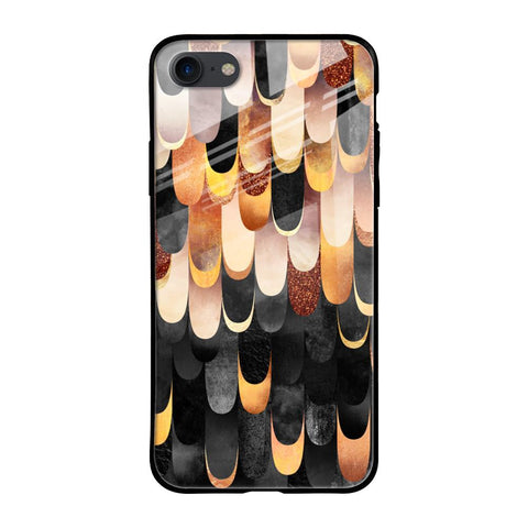 Bronze Abstract Glossy Case for iPhone SE 2020