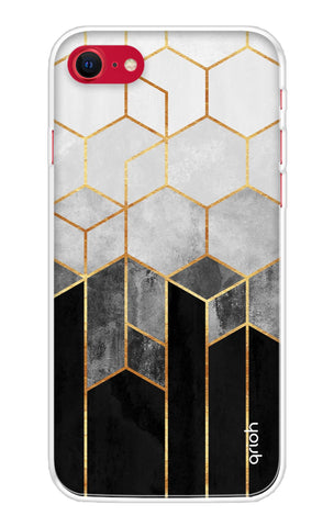 Hexagonal Pattern Soft Cover for iPhone SE 2020