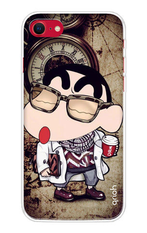 Nerdy Shinchan Soft Cover for iPhone SE 2020