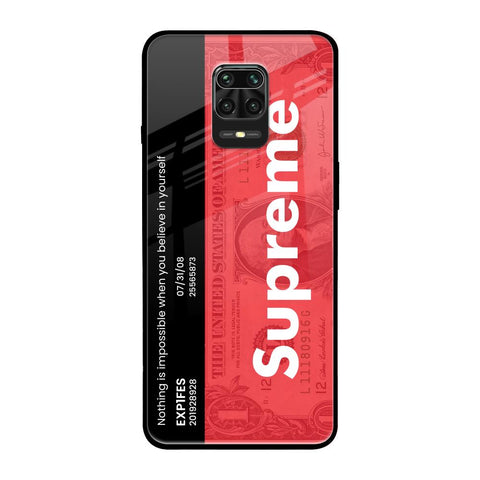 Supreme Ticket Glossy Case for Xiaomi Redmi Note 9 Pro