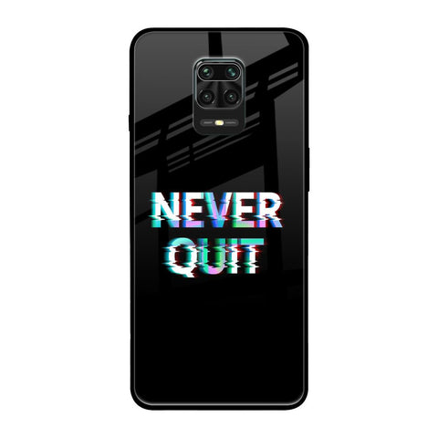 Never Quit Glossy Case For Xiaomi Redmi Note 9 Pro