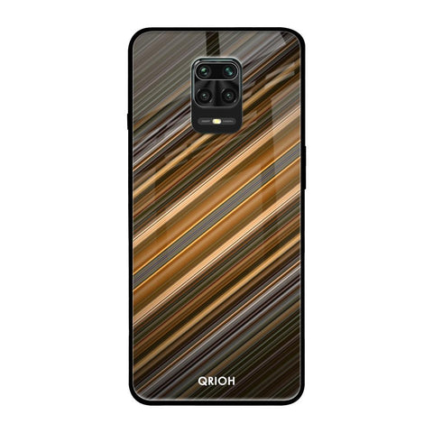 Diagonal Slash Pattern Glossy Case for Xiaomi Redmi Note 9 Pro