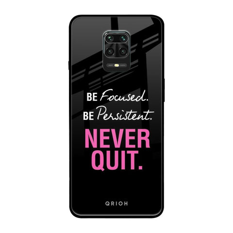 Be Focused Glossy case for Xiaomi Redmi Note 9 Pro