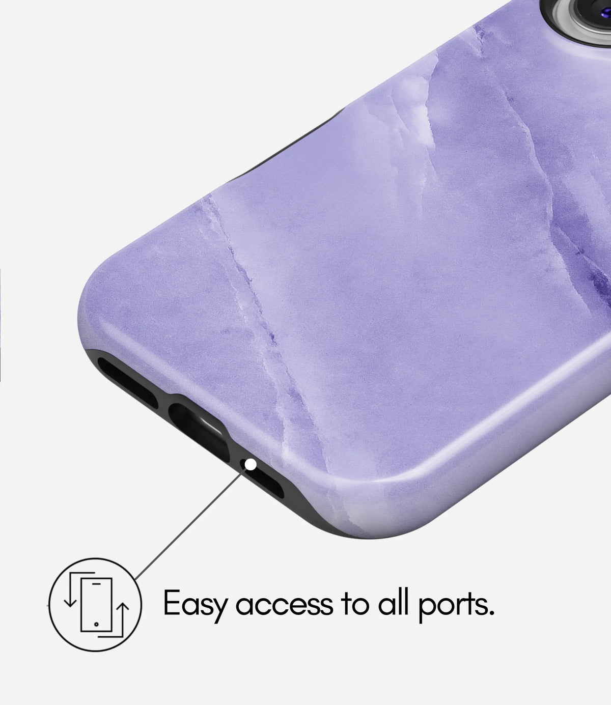 Lavender Quartz Premium Tough Shining Phone Case (Double Layer) Available For All iPhone Models
