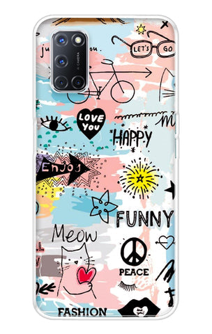 Happy Doodle Soft Cover for Oppo A52