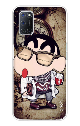 Nerdy Shinchan Soft Cover for Oppo A52
