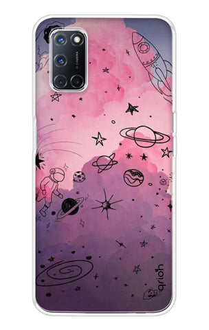 Space Doodles Art Soft Cover For Oppo A52
