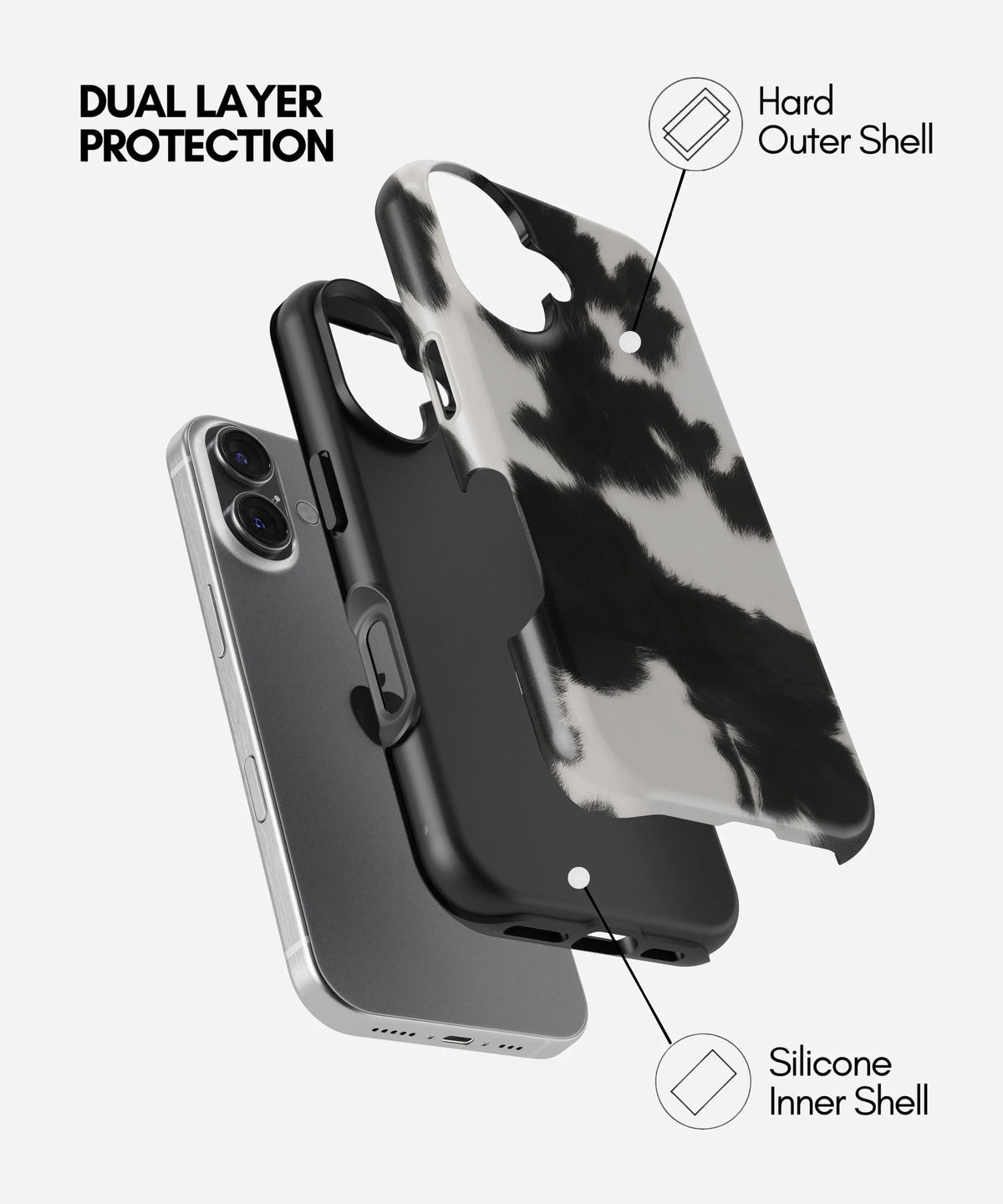 Moody Moo Premium Tough Shining Phone Case (Double Layer) Available For All iPhone Models