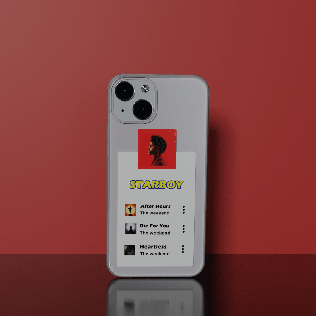 Starboy playlist - Soft Transparent Silicon Case Acrylic (Anti Yellow)