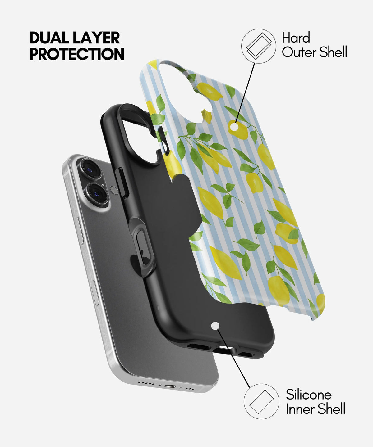 Lemonade Dreams Premium Tough Shining Phone Case (Double Layer) Available For All iPhone Models