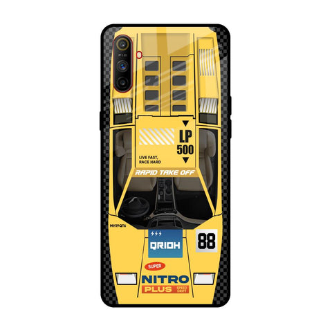 Yellow Racing Car Glossy Case for Realme C3