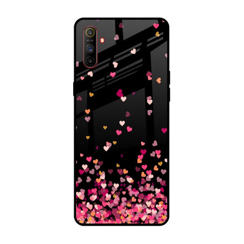 Heart Rain Fall Glossy Case For Realme C3