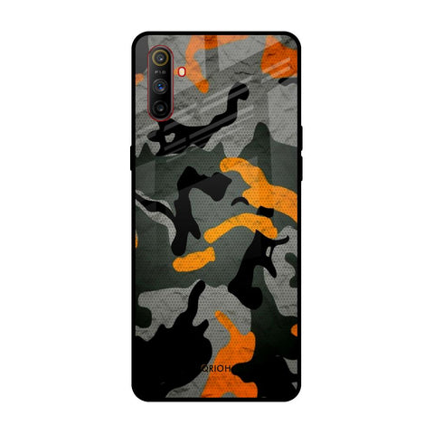 Camouflage Orange Glossy Case For Realme C3