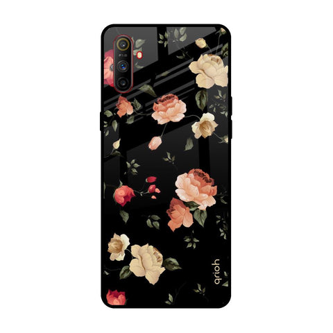 Black Spring Floral Glossy Case for Realme C3
