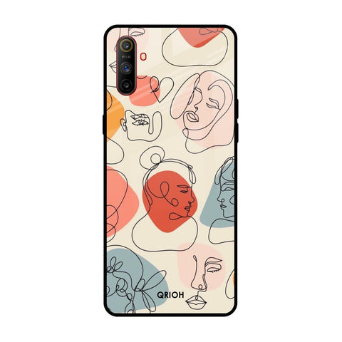 Abstract Faces Glossy Case for Realme C3